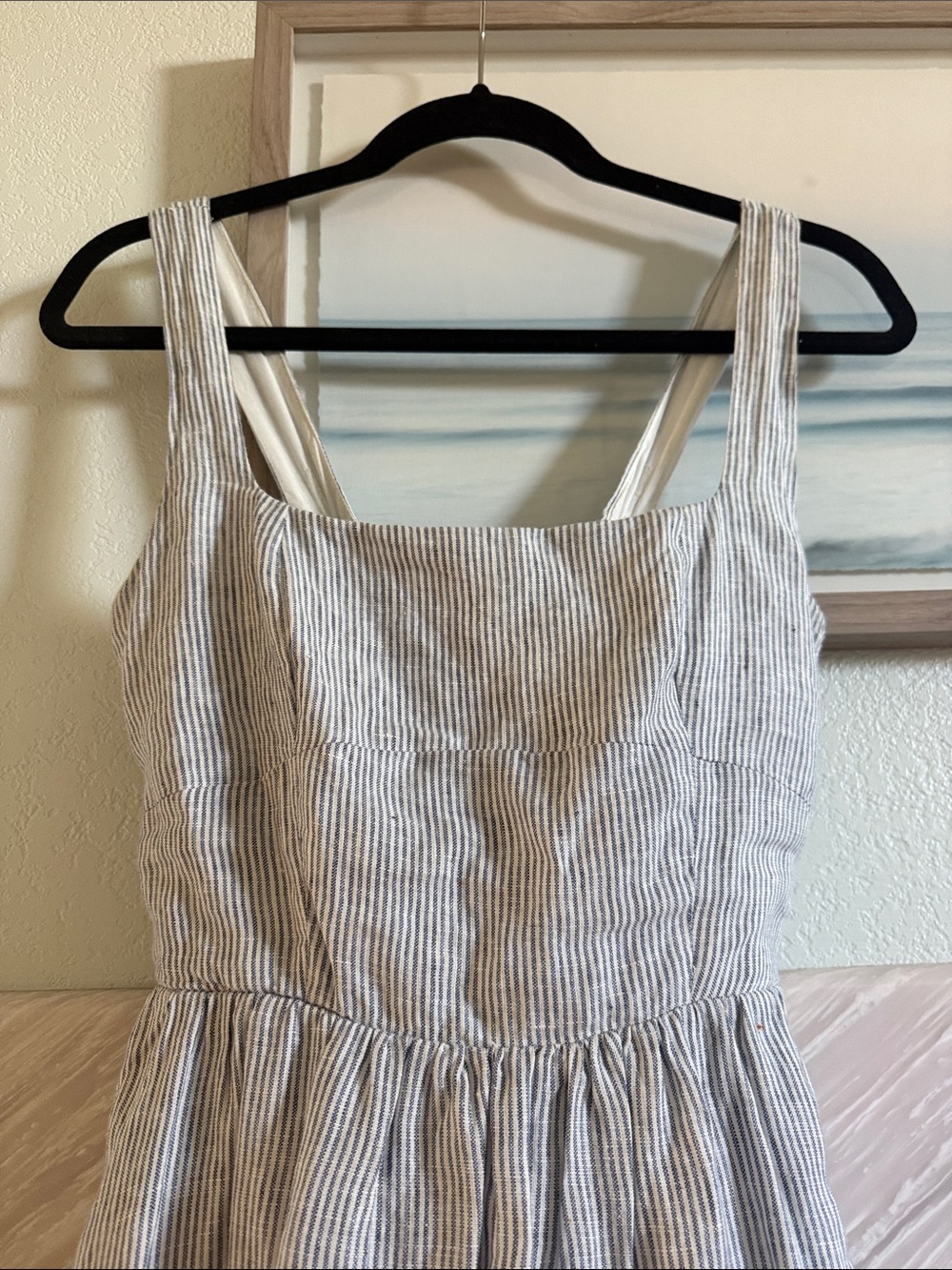 Quince linen pinstripes dress - Picture 2 of 4